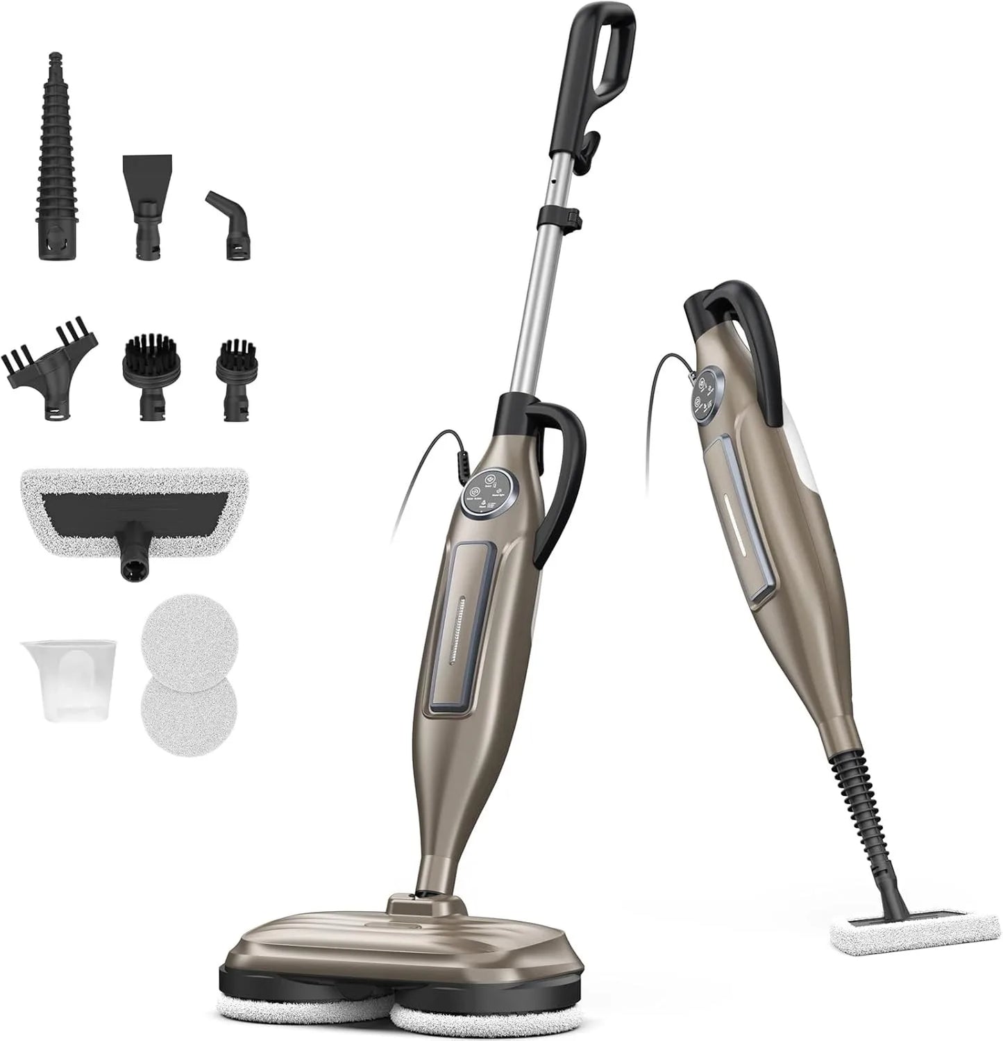 VaporSpin™ VM6: 10-in-1 Magnetic All-in-One Electric Rotating Steam Mop